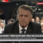 'Nunca se falou em golpe, golpe é uma coisa abominável', diz Bolsonaro e depoimento