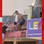 Vídeo mostra resgate de criança e mulher pela varanda de apartamento em chamas no ES | Sul do ES