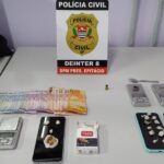 Com porções de crack e cocaína, operação prende dois homens por tráfico de drogas em Presidente Epitácio
