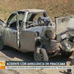Carreta com cerveja pega fogo em rodovia de Piracicaba
