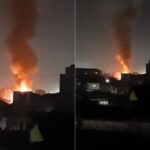 Incêndio destrói casa e deixa morador com queimaduras no litoral de SP; VÍDEO