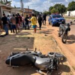 Mulher morre após perder o controle de moto em lombada