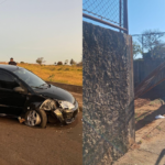 Homem bate carro contra portão de escola em São Manuel e é preso por dirigir embriagado